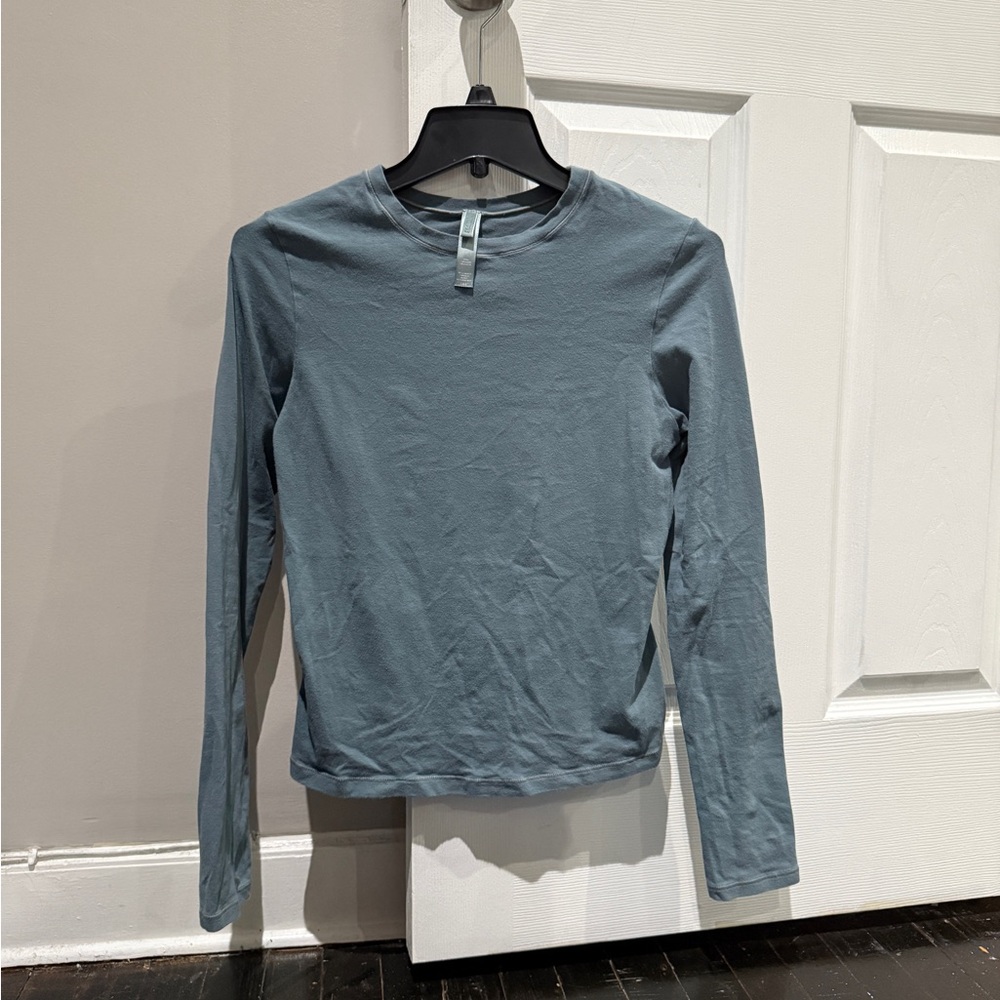 SKIMS Cotton Jersey Long Sleeve Tee